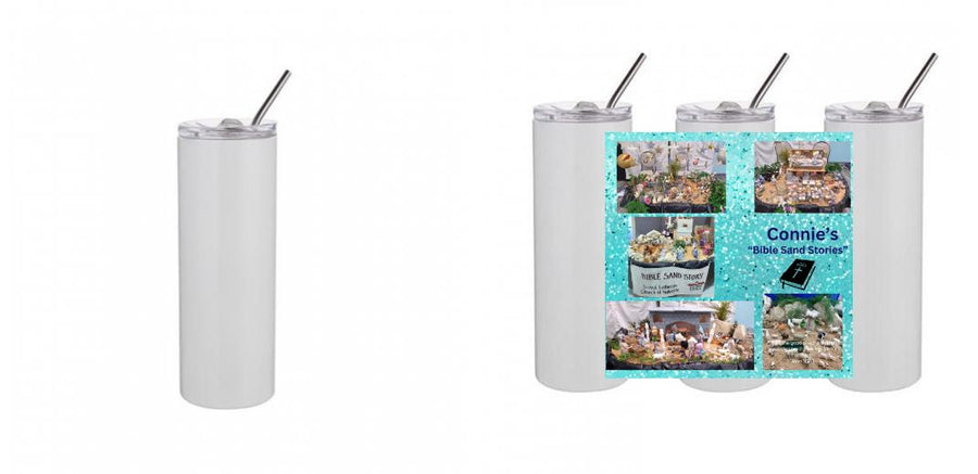 20oz Skinny Tumbler - Design Your Own (Full Print Option)