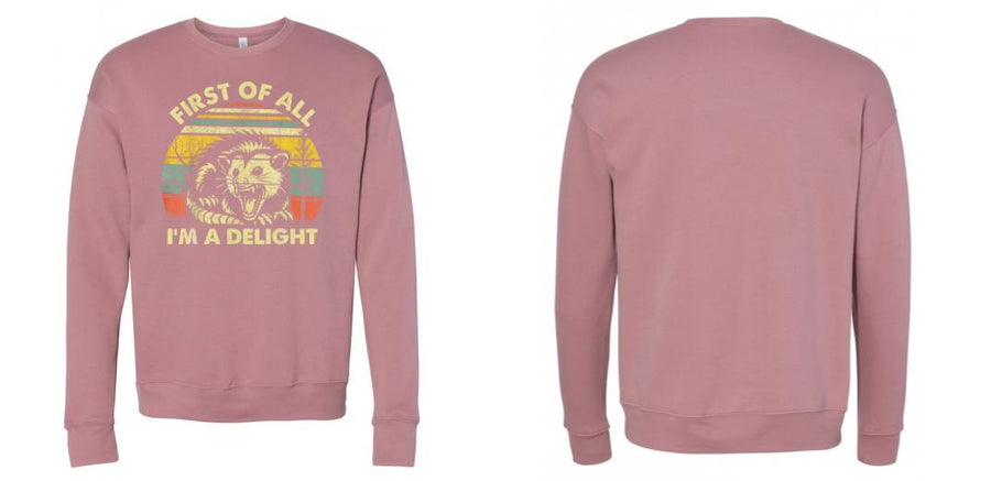 BELLA + CANVAS - Sponge Fleece Drop Shoulder Crewneck Sweatshirt - Design Your Own