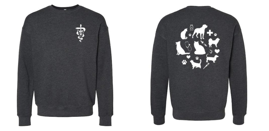 BELLA + CANVAS - Sponge Fleece Drop Shoulder Crewneck Sweatshirt - Design Your Own