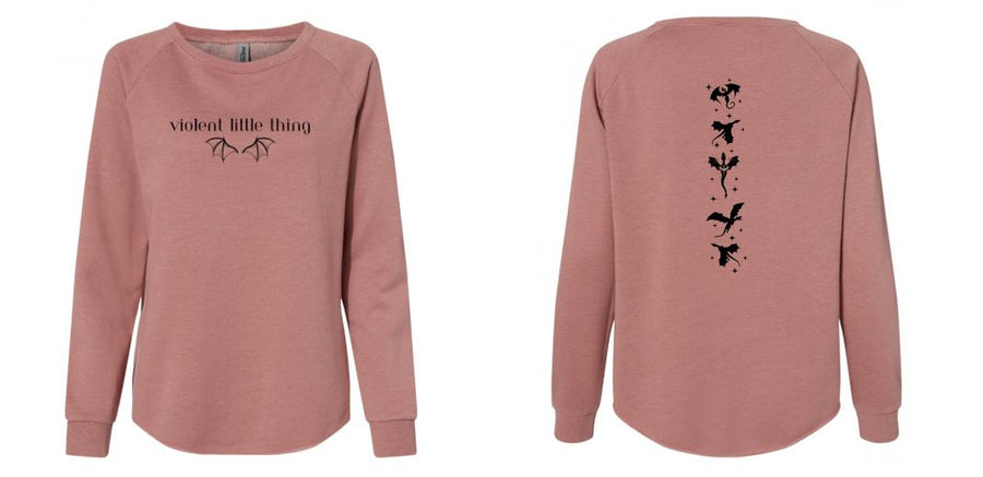 Women's California Wave Wash Crewneck Sweatshirt - Design Your Own