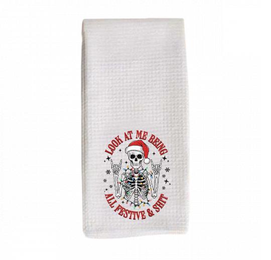 Waffle Weave Towel - Design Your Own