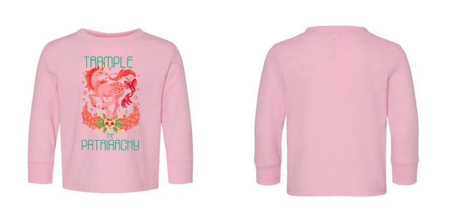 Toddler Long Sleeve Cotton Jersey Tee --- Design Your Own
