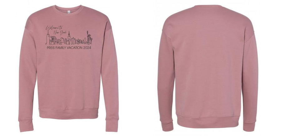 BELLA + CANVAS - Sponge Fleece Drop Shoulder Crewneck Sweatshirt - Design Your Own