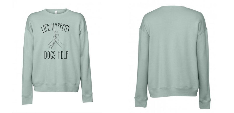 BELLA + CANVAS - Sponge Fleece Drop Shoulder Crewneck Sweatshirt - Design Your Own
