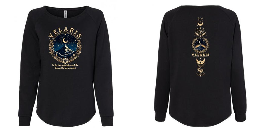 Women's California Wave Wash Crewneck Sweatshirt - Design Your Own