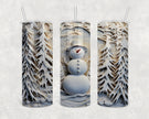 3D Snowman 20oz Skinny Tumbler