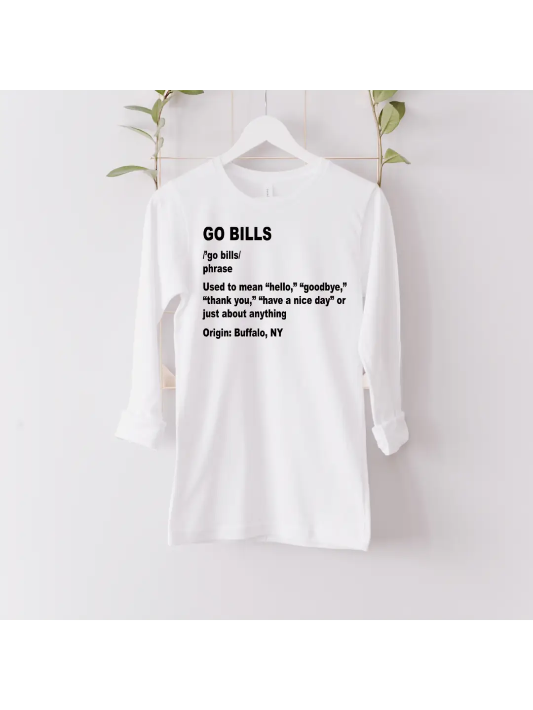 Go Bills Unisex Long Sleeve Shirt