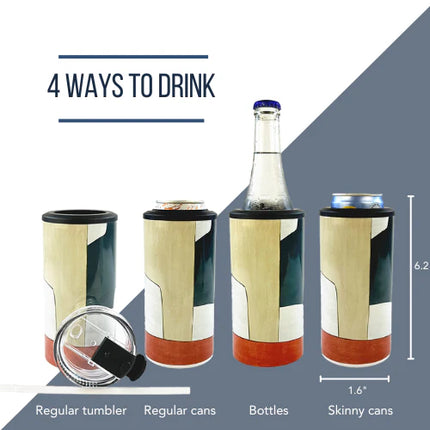 4 In 1 Can Cooler - Design Your Own