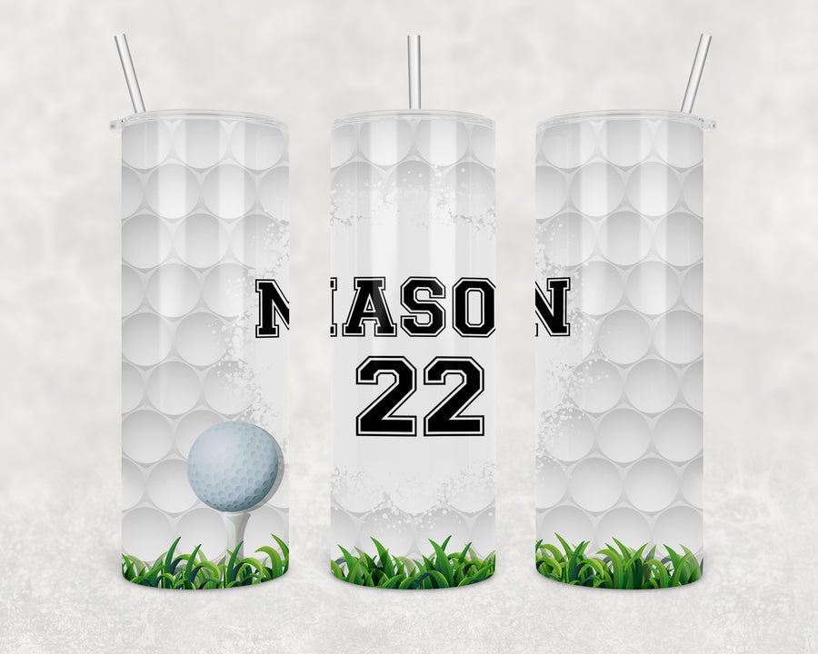 Custom Golf 20oz Skinny Tumbler