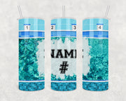 Custom Swim Tumbler 20oz Skinny Tumbler