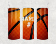 Custom Basketball 20oz Skinny Tumbler