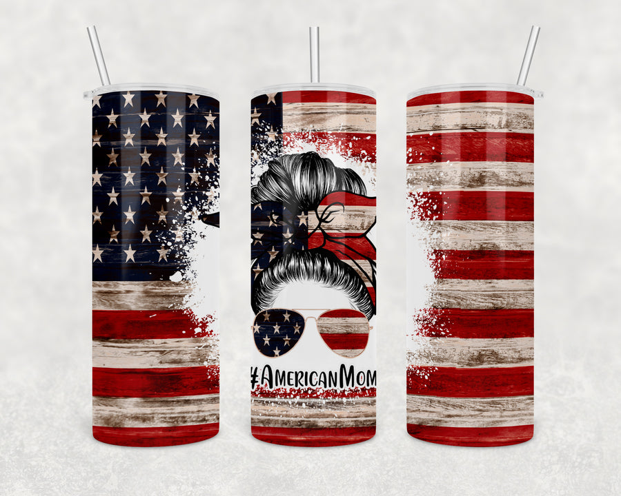 American Mom 20oz Skinny Tumbler