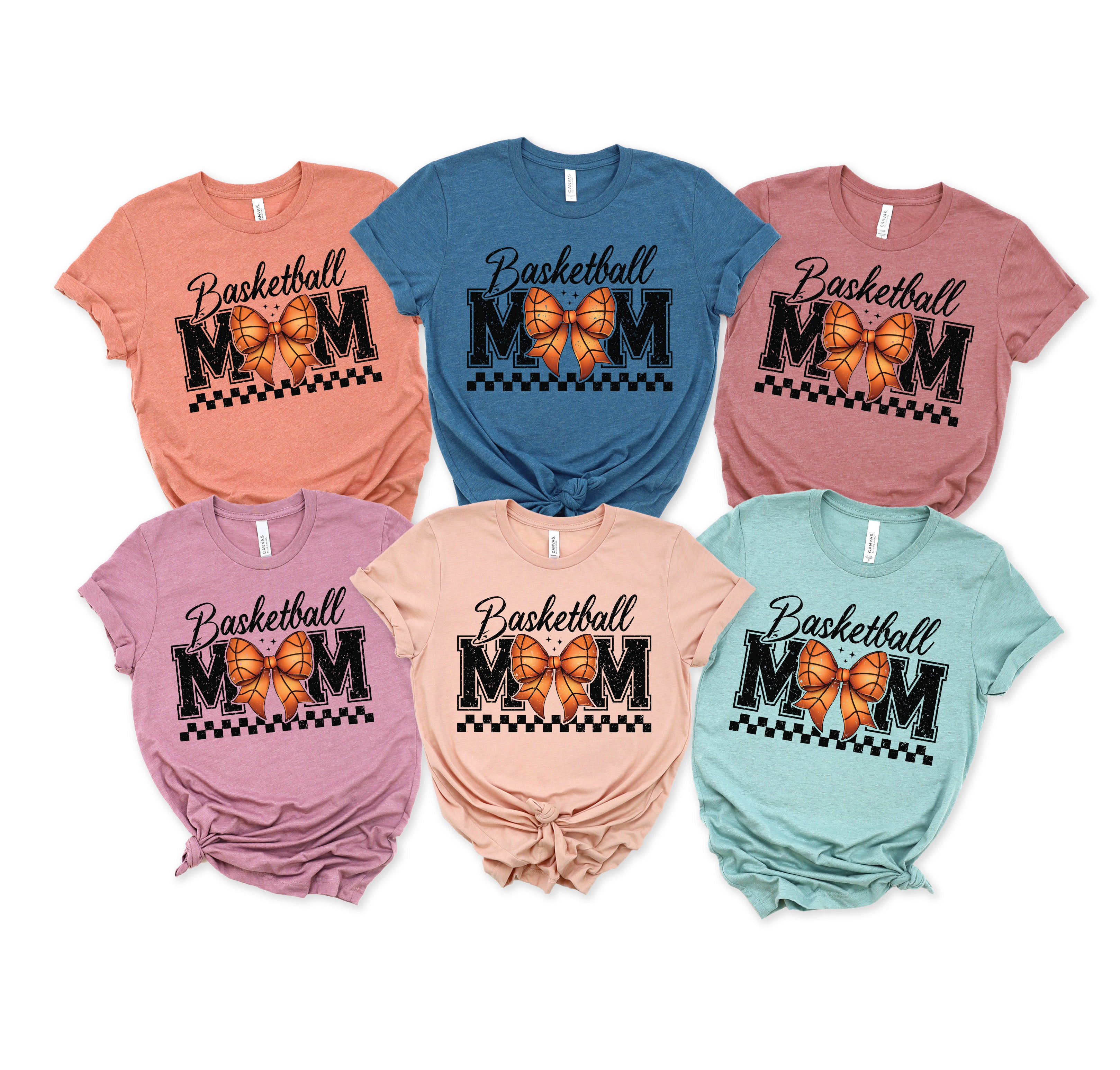 Basketball Mom Coquette Bow Unisex T-shirt