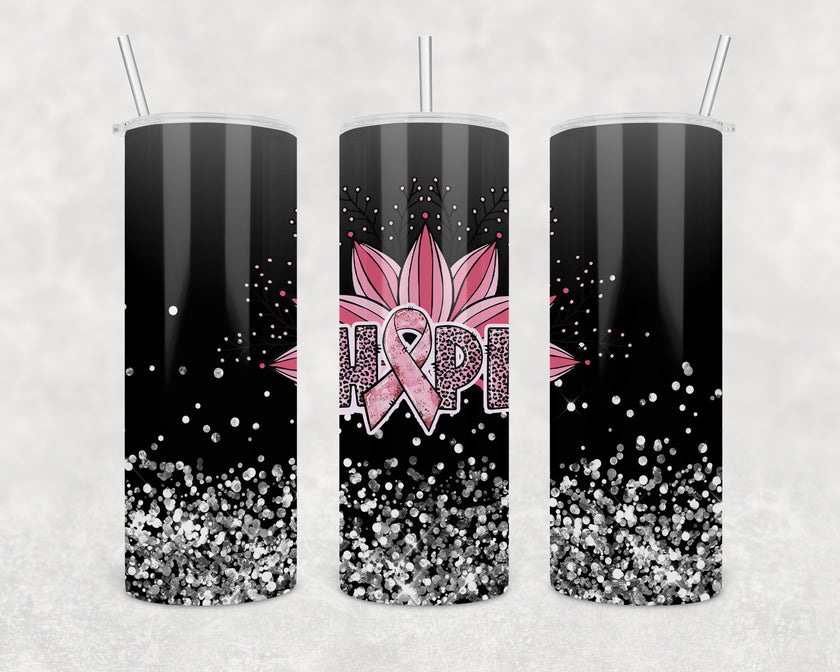 Breast Cancer Ribbon Hope 20oz Skinny Tumbler