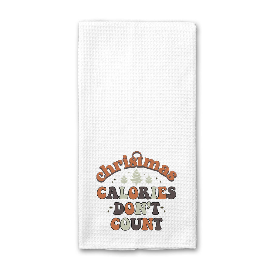 Christmas Calories Don't Count Kitchen Towel