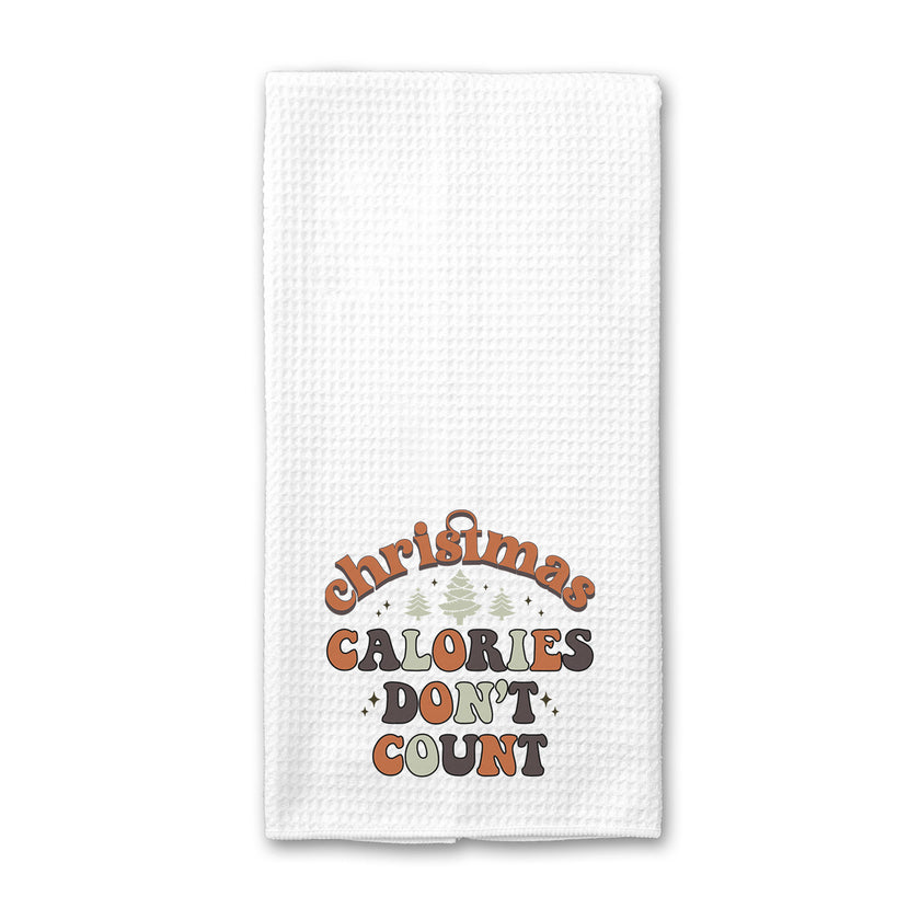 Christmas Calories Don't Count Kitchen Towel