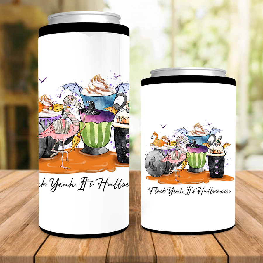 Flock Yeah Its Halloween Can Cooler