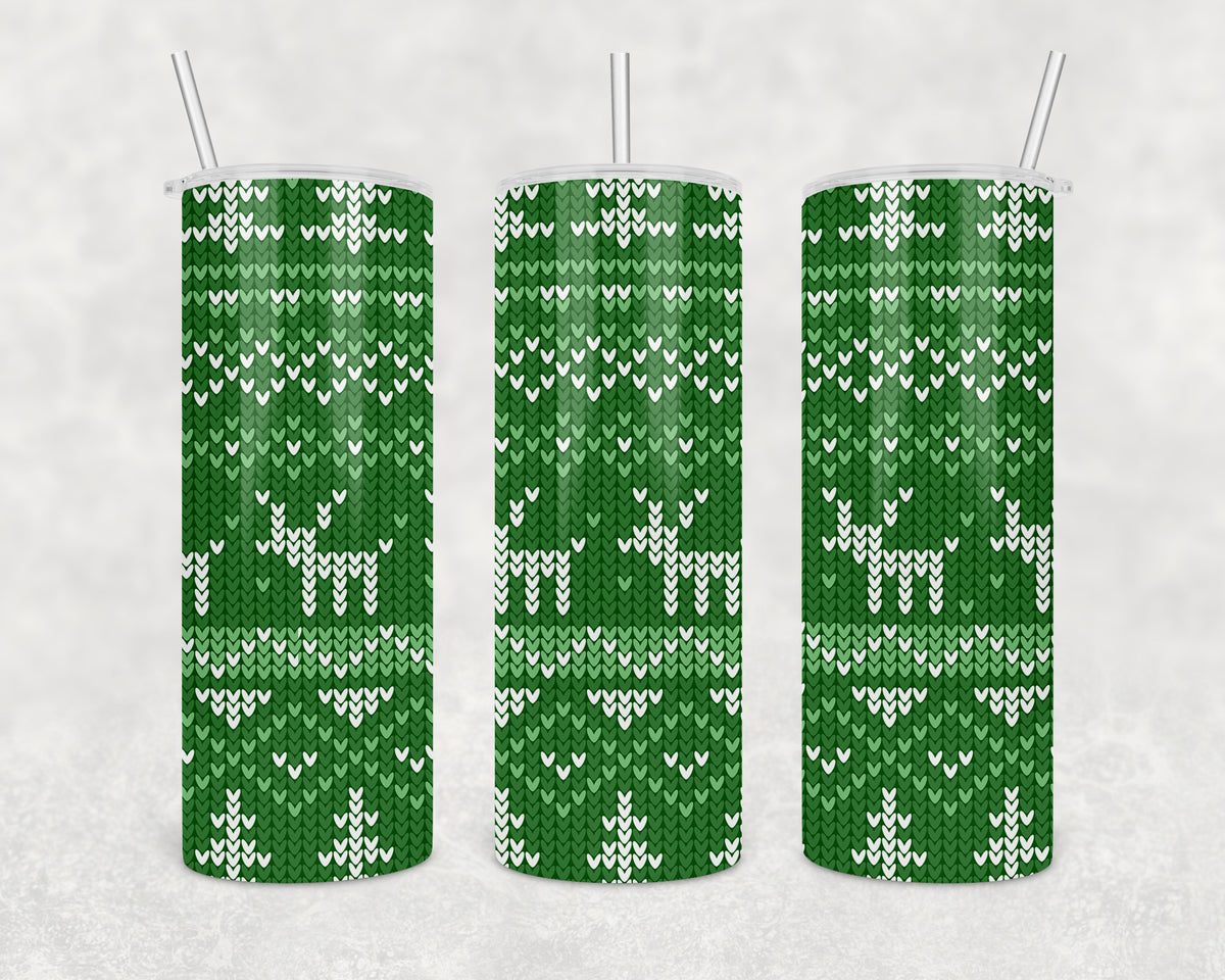 Green Ugly Sweater 20oz Skinny Tumbler
