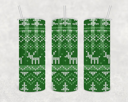 Green Ugly Sweater 20oz Skinny Tumbler