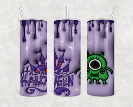 Inflated Effect Halloween Monster 20oz Skinny Tumbler