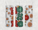 Inflated Effect Ho Ho Ho 20oz Skinny Tumbler