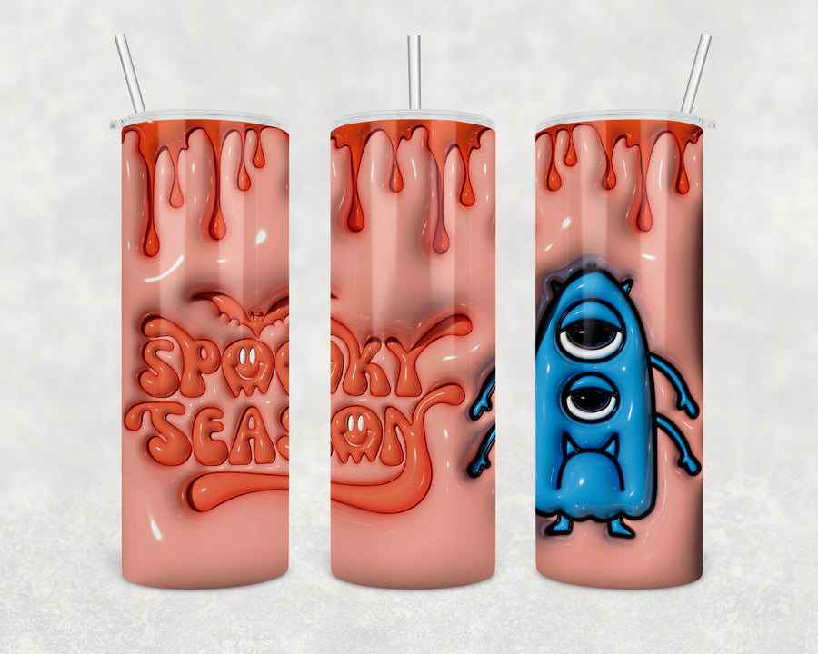 Inflated Effect Spooky Season Monster 20oz Skinny Tumbler
