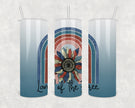 Land Of The Free Rainbow 20oz Skinny Tumbler