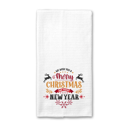 Merry Christmas & Happy New Year Kitchen Towel