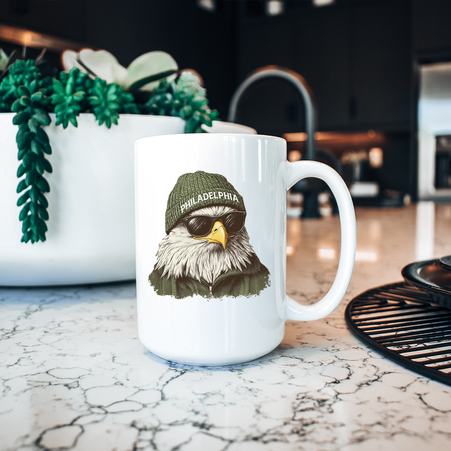 Philly Eagle Beanie 15oz Mug