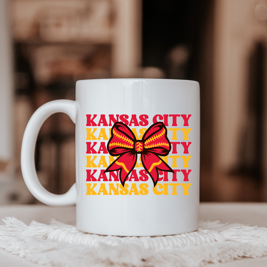 Kansas City Football Bow 15oz Mug
