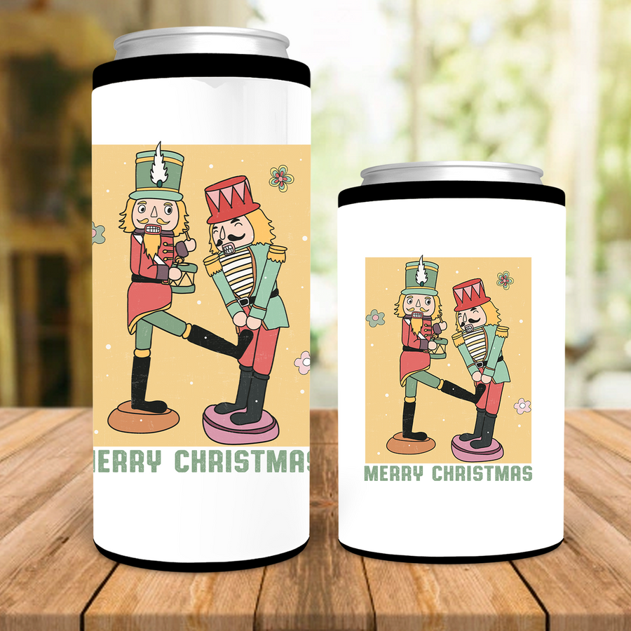 Nut Cracker Christmas Can Cooler