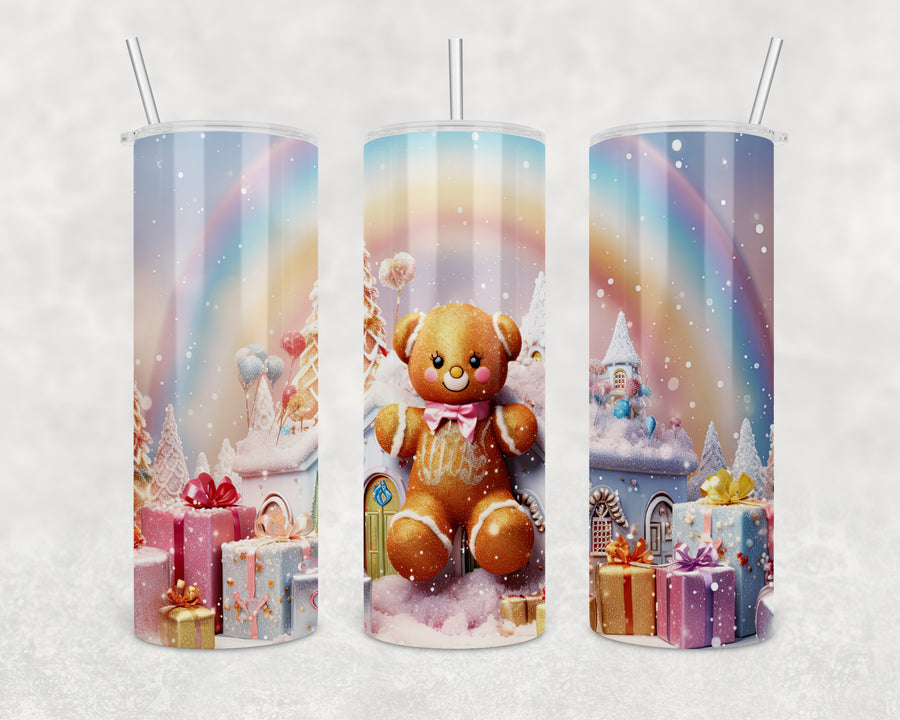 Pastel Christmas 20oz Skinny Tumbler