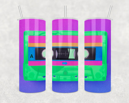 Retro 80's Cassette 20oz Skinny Tumbler