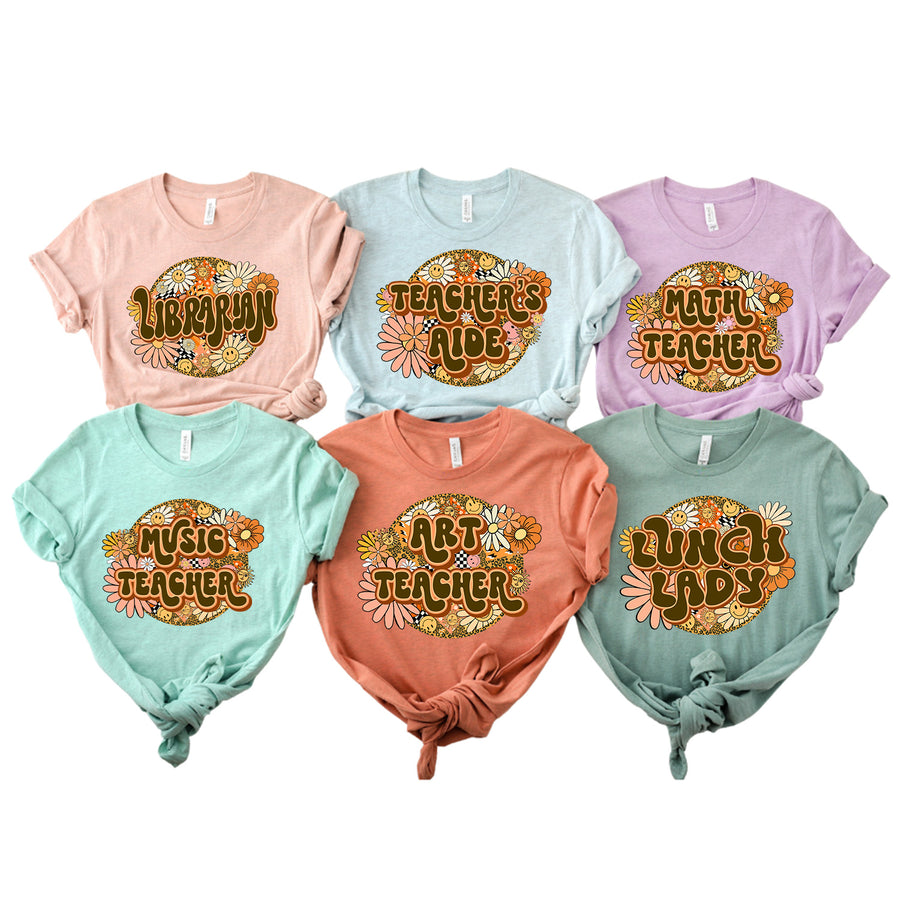Retro Flowers School Titles 2 Unisex T-shirt