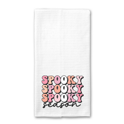Retro Spooky Season Kitchen Towel