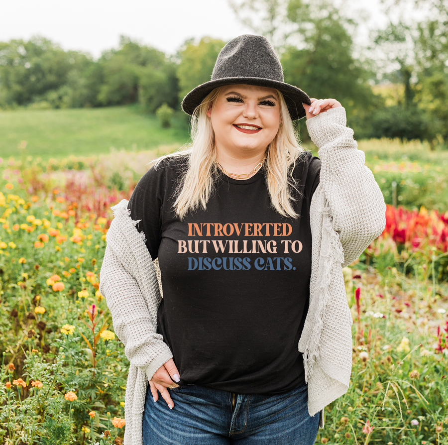 Willing to Discuss Cats Unisex T-shirt