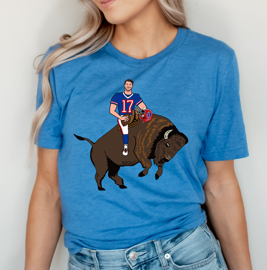 Allen on a Buffalo Unisex T-shirt