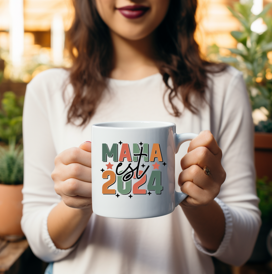 Mama Est 2024 15oz Mug