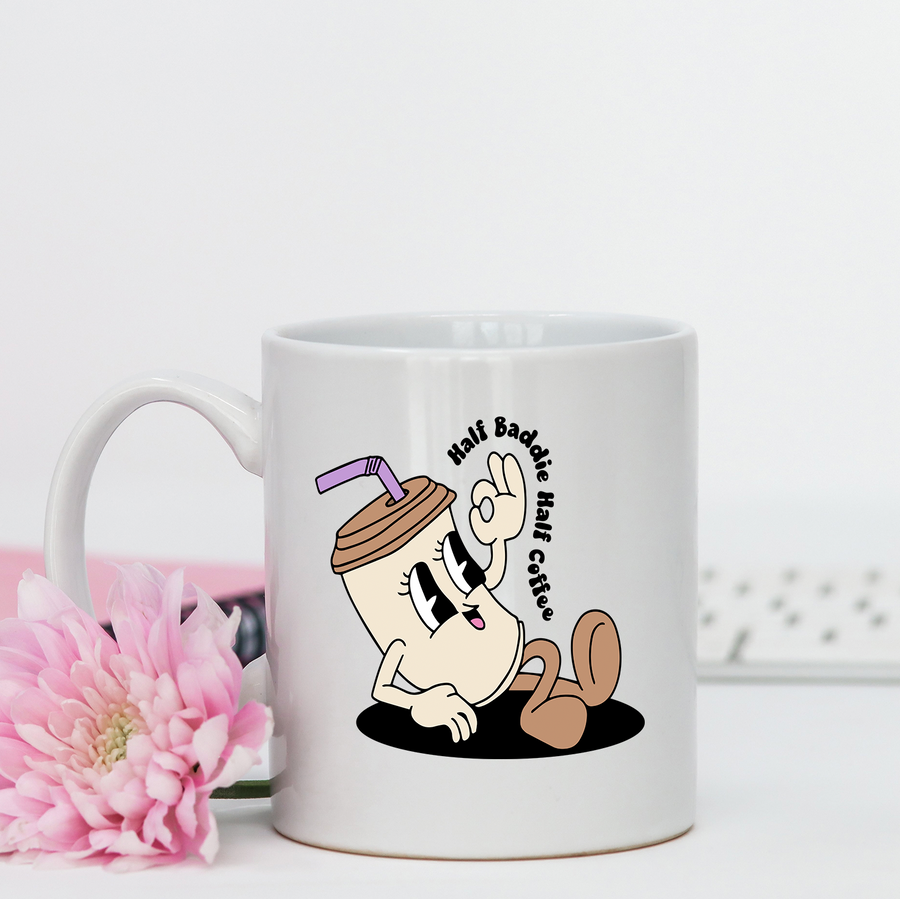 Half Baddie Half Coffee 15oz Mug