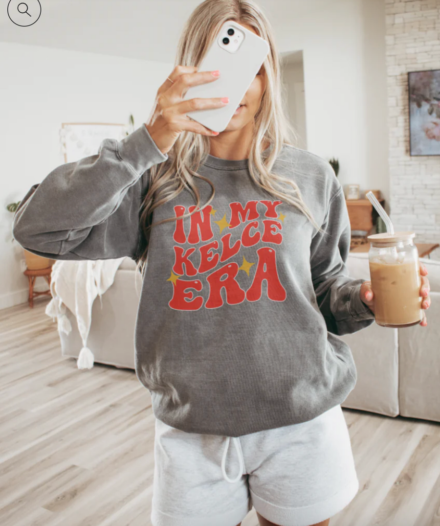 Kelce Era Comfort Colors Crewneck Sweatshirt