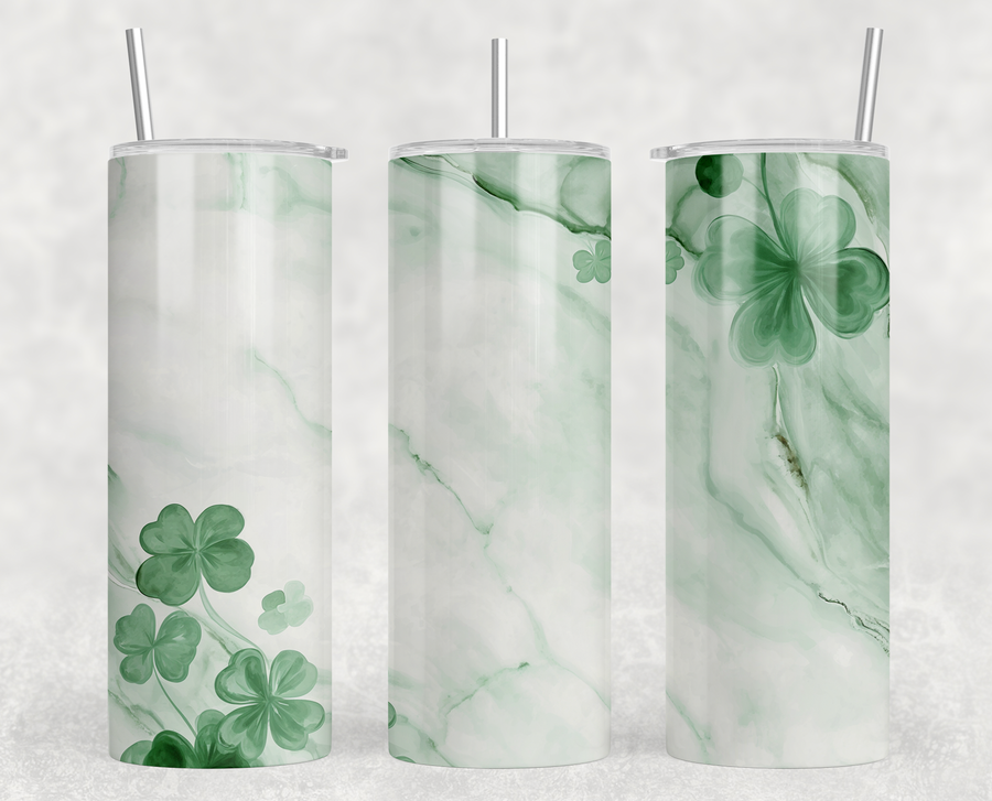 Pastel Shamrock 20oz Skinny Tumbler