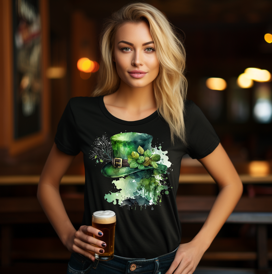 Watercolor Shenanigans Hat Unisex T-shirt