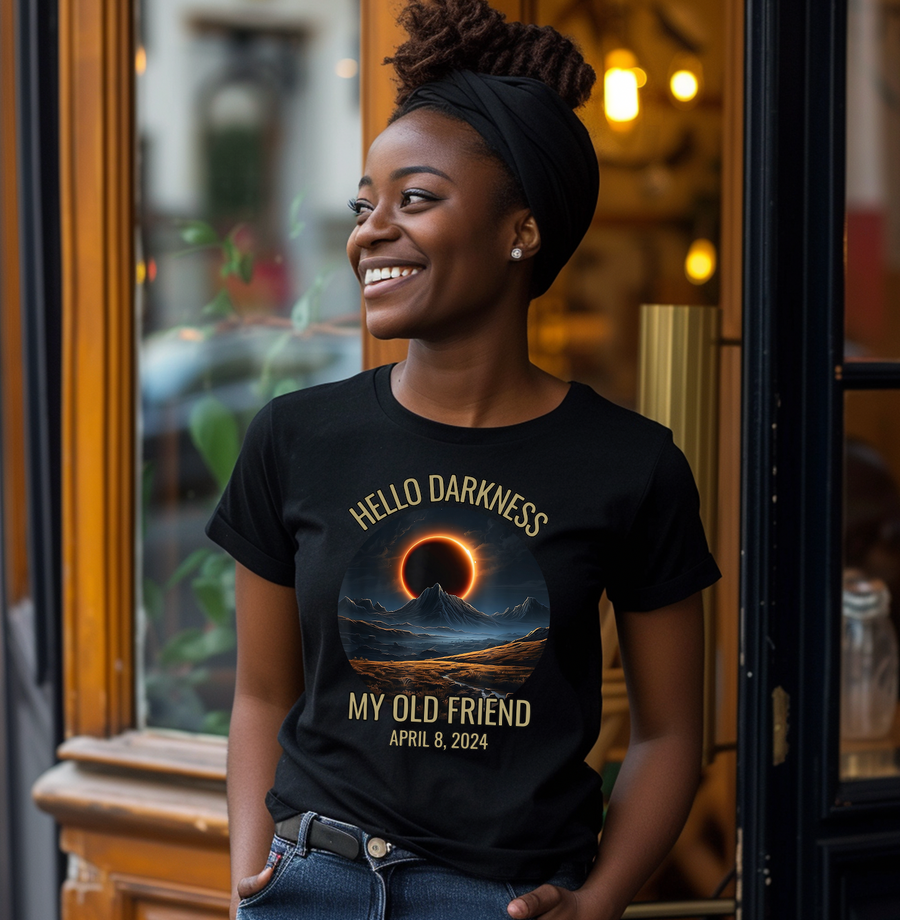 Hello Darkness Eclipse Unisex T-shirt