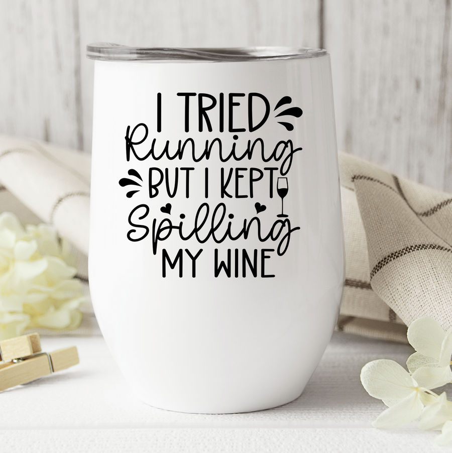 I Tried Running Wine Tumbler
