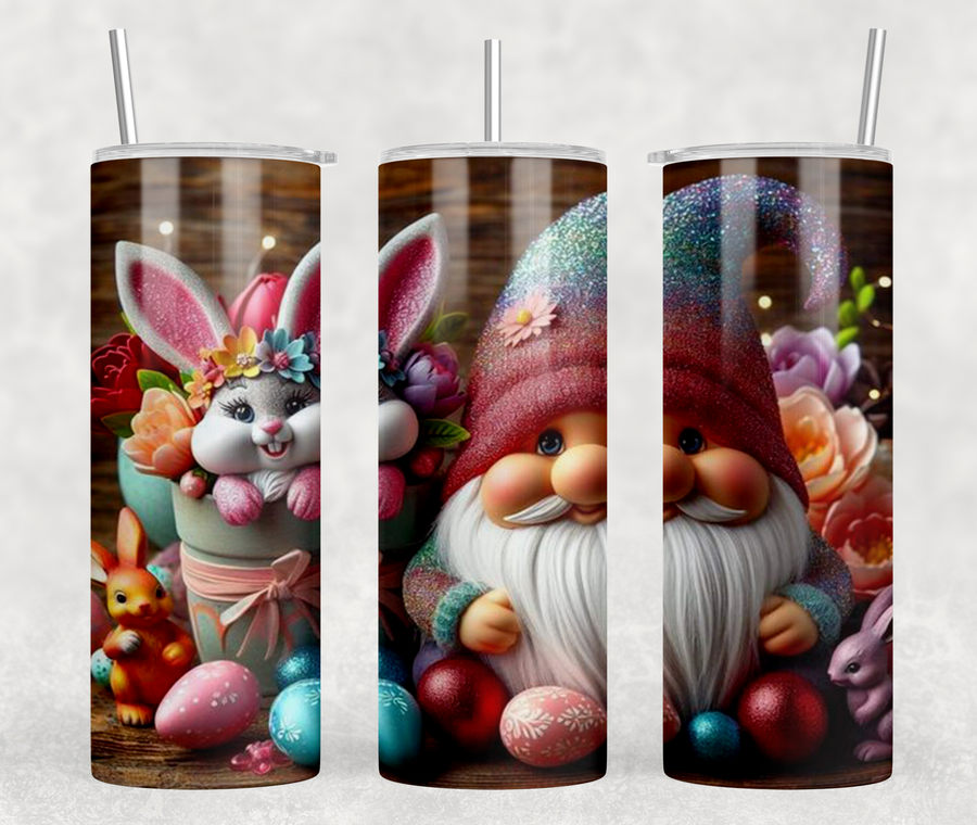 Easter Gnome 20oz Skinny Tumbler