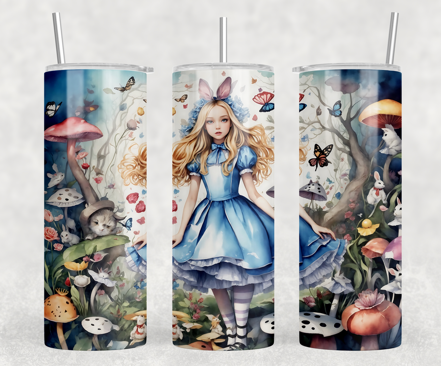 Mystical Alice 20oz Skinny Tumbler