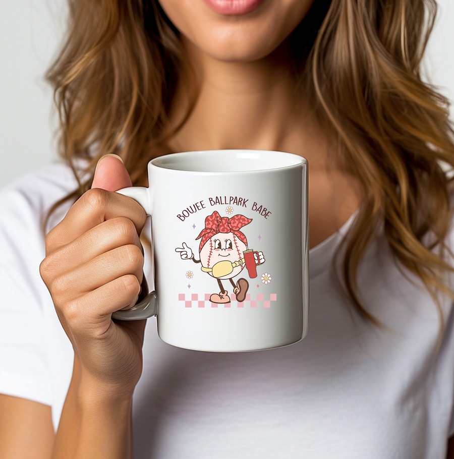 Boujee Ballpark Babe 15oz Mug