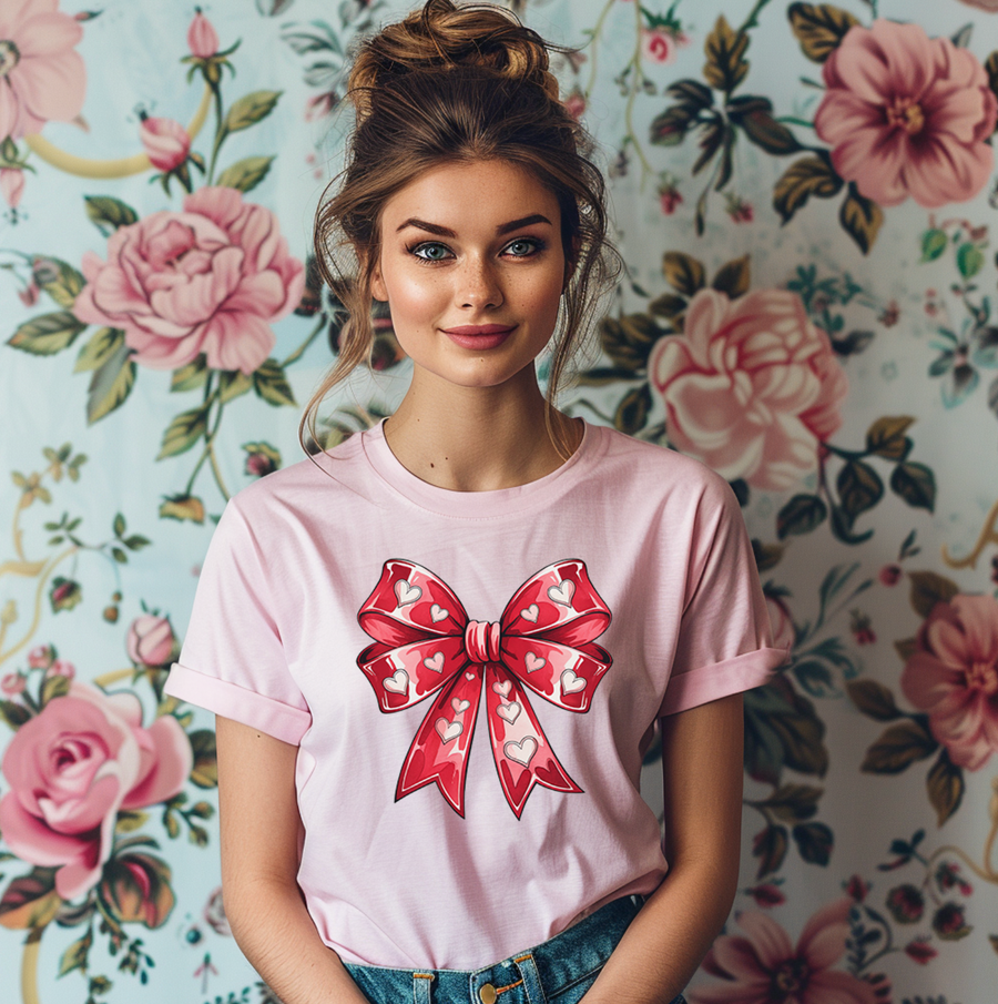 Valentine's Day Bow Unisex T-shirt