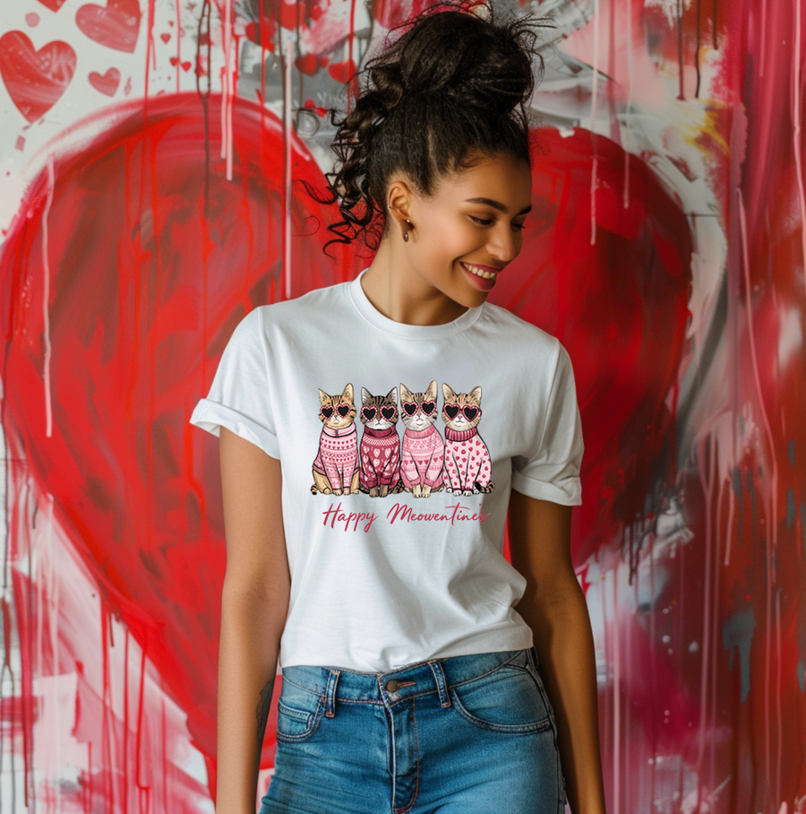 Valentine's Day Cats Unisex T-shirt