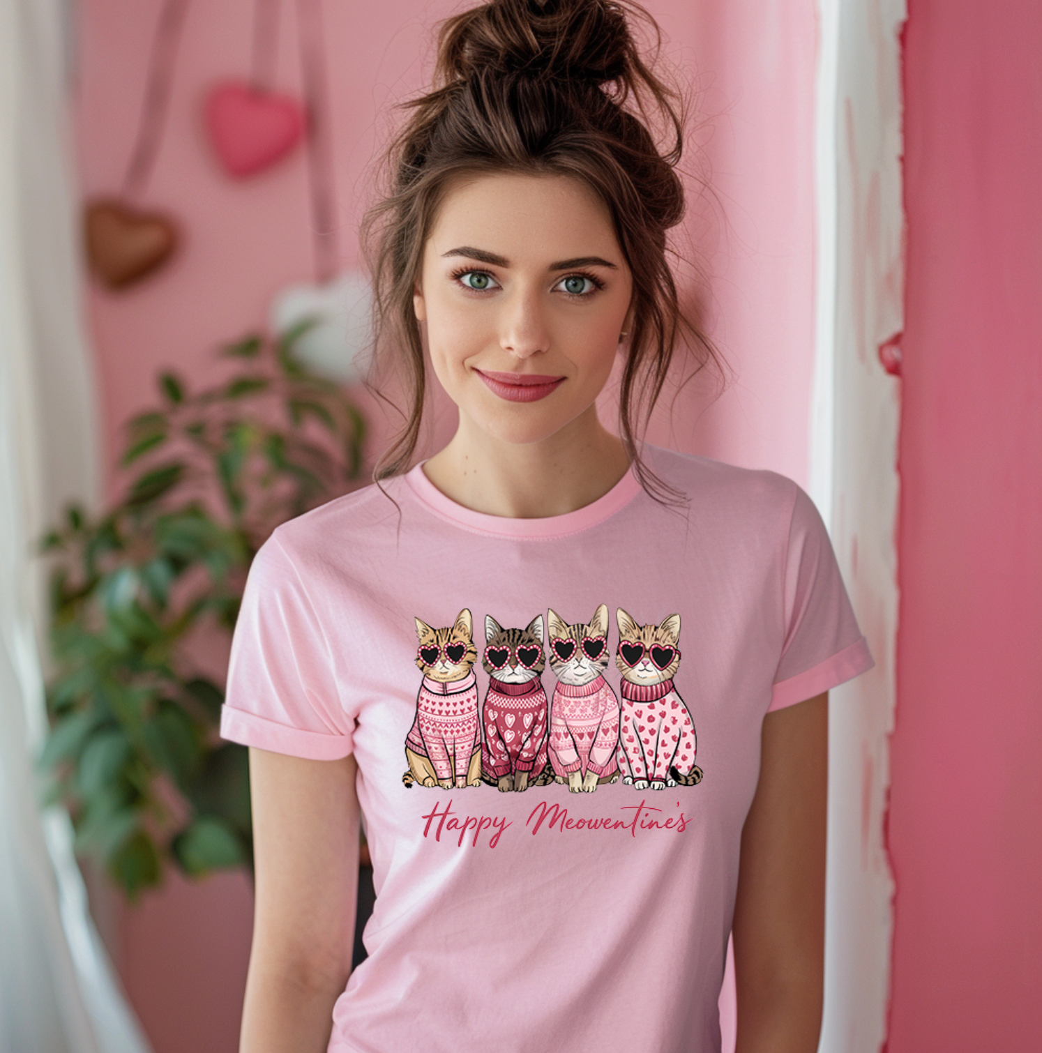 Valentine's Day Cats Unisex T-shirt